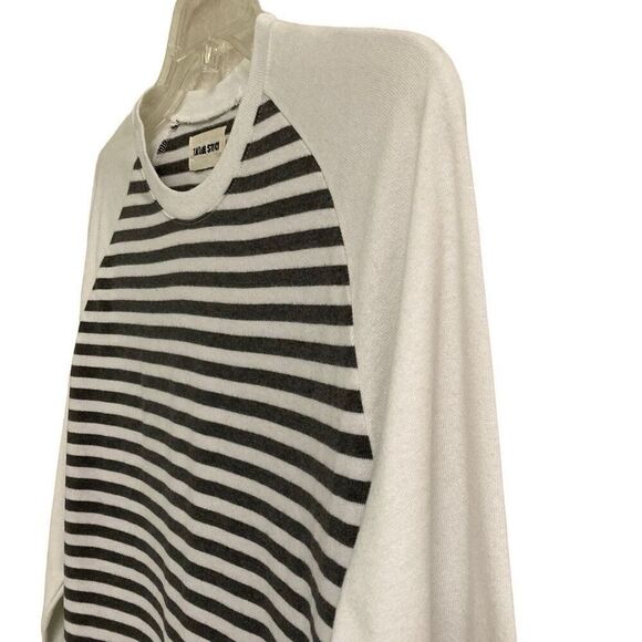 Taylor Stitch The Triblend Tee In Baseball Stripe Raglan Long sleeve mens 36 - Picture 2 of 6